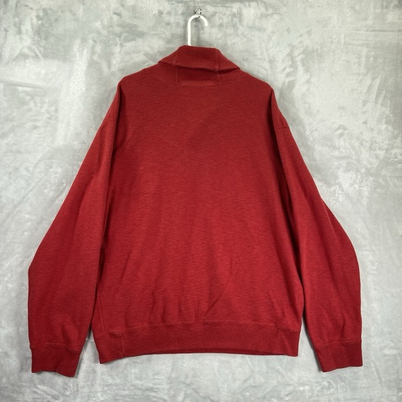 Polo Ralph Lauren Sweater mens XXL Shawl Collar Cardigan 1/4 Zip Pullover Cotton - Picture 11 of 11